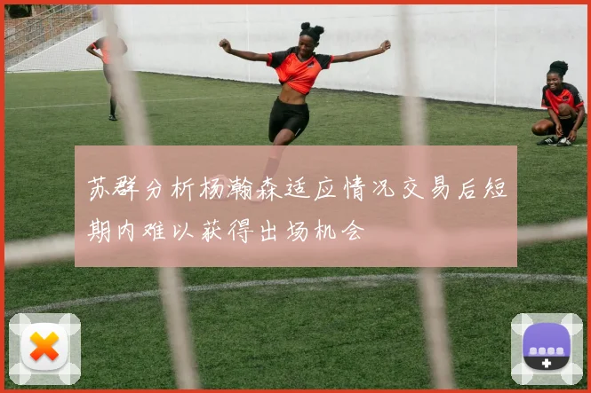 苏群分析杨瀚森适应情况交易后短期内难以获得出场机会