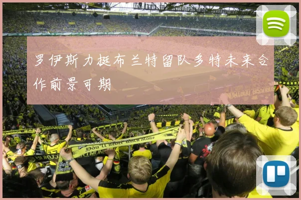 罗伊斯力挺布兰特留队多特未来合作前景可期